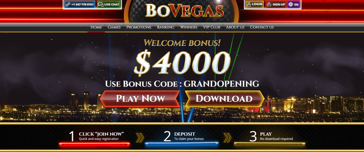 Bovegas Casino No Deposit Bonus Codes 2019